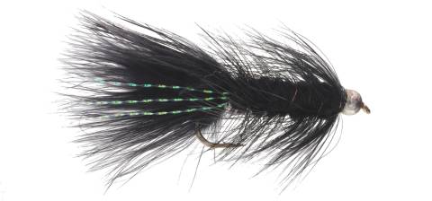 Bead head Wooly Bugger - Black 6 Pack CLOSEOUT